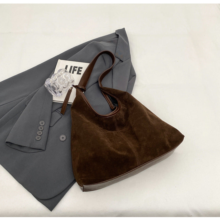 The Sora Suede Tote Bag