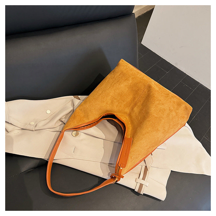 The Sora Suede Tote Bag