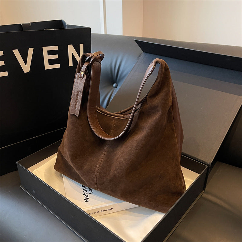 The Sora Suede Tote Bag
