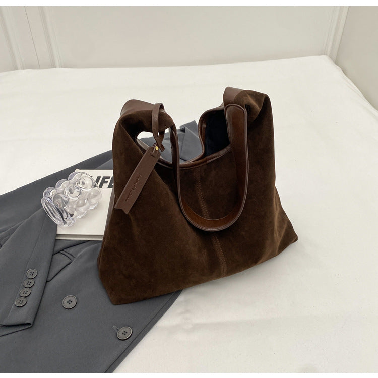 The Sora Suede Tote Bag