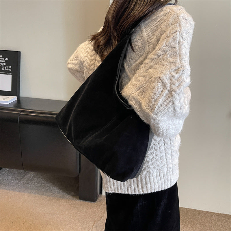 The Sora Suede Tote Bag